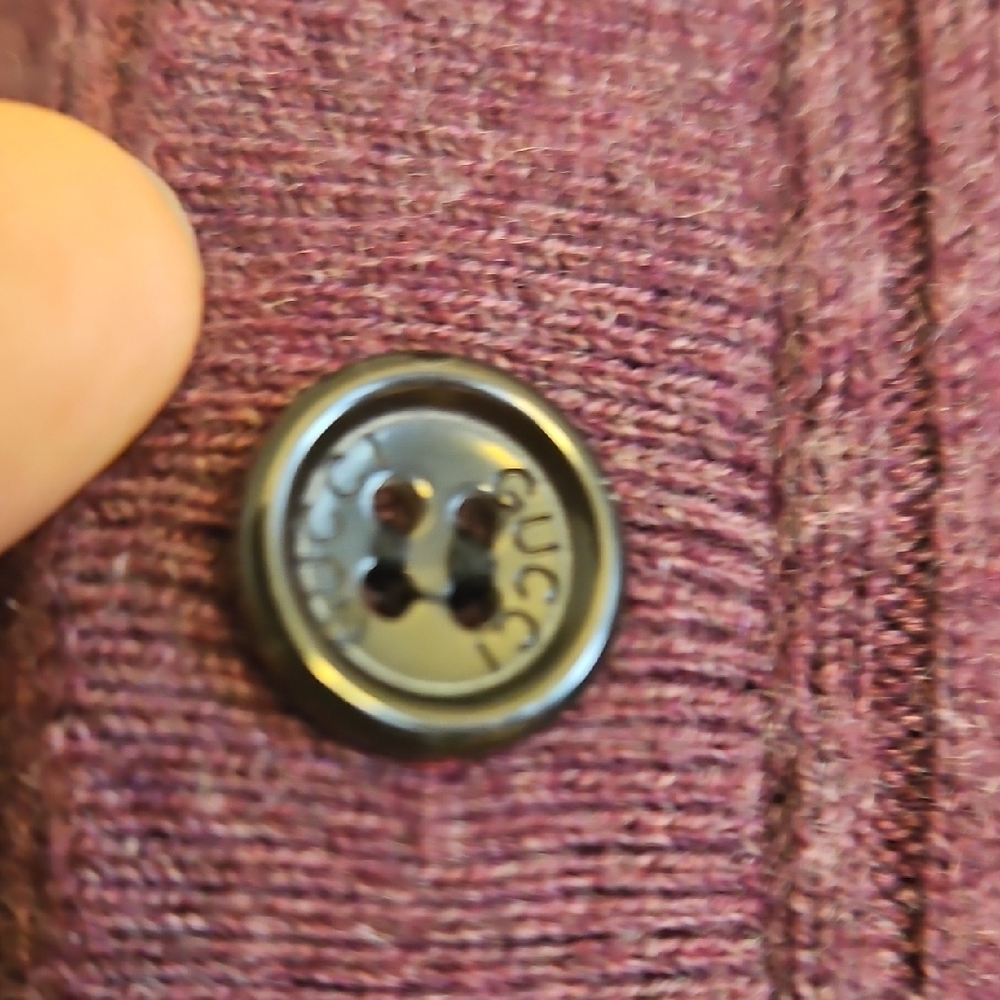 Gucci Purple Crewneck Sweater with Stripe Detail - Picture 3 of 8